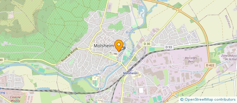 localisation de l'entreprise CONSEIL & GESTION FERROVIAIRES  MOLSHEIM
