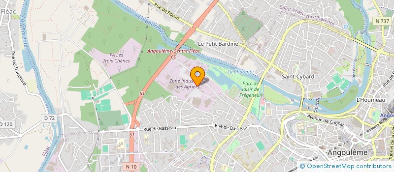 localisation de l'entreprise CONSEIL GESTION FINANCE FORMATION INFORM à ANGOULEME