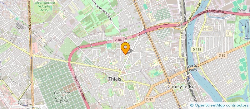 localisation de l'entreprise CONSEIL GESTION INFORMATIQUE  THIAIS