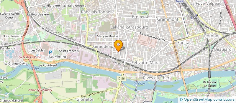 localisation de l'entreprise CONSEIL GESTION ORGANIS. EXPERTISE AUDIT  TOURS