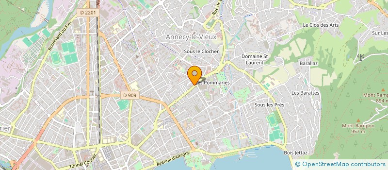 localisation de l'entreprise CONSEIL GESTION PREVOYANCE IMMOBILIER à ANNECY