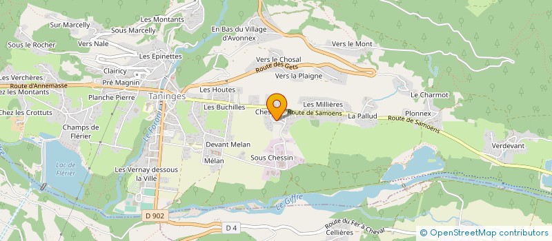 localisation de l'entreprise CONSEIL GILLES à SAINT-JEOIRE
