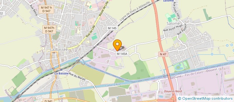 localisation de l'entreprise CONSEIL HABITAT PELCENER à SALOME