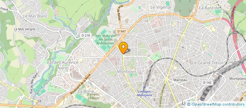localisation de l'entreprise CONSEIL IMMOBILIER à LIMOGES