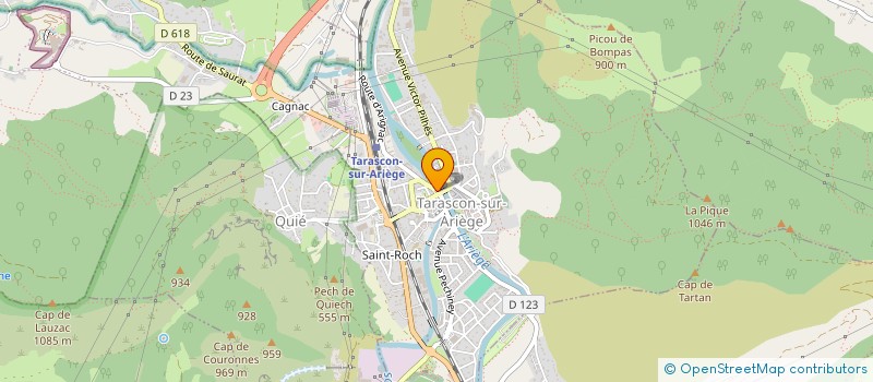 localisation de l'entreprise CONSEIL IMMOBILIER ARIEGEOIS à TARASCON-SUR-ARIEGE
