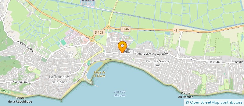 localisation de l'entreprise CONSEIL IMMOBILIER VENDEEN à LA TRANCHE-SUR-MER