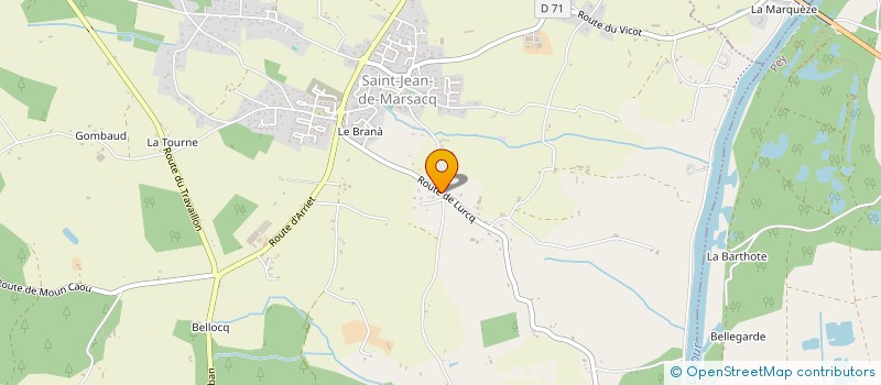 localisation de l'entreprise CONSEIL INFORMATIQUE FORMATION AQUITAINE  SAINT-JEAN-DE-MARSACQ