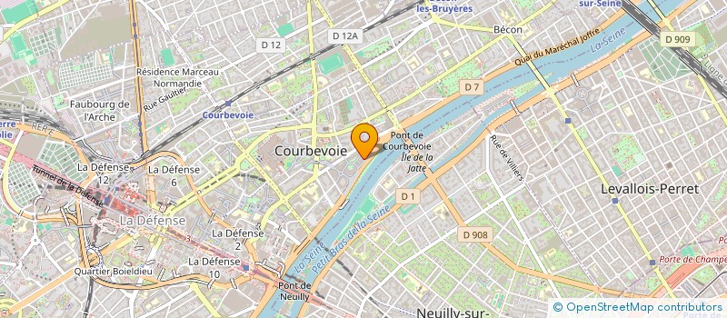 localisation de l'entreprise CONSEIL INFOSERVICES à COURBEVOIE