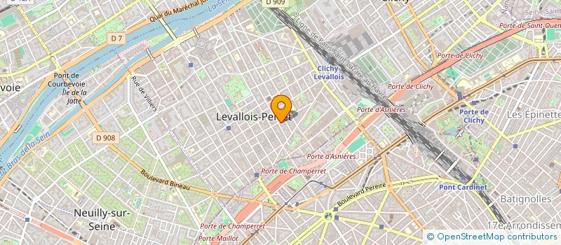 localisation de l'entreprise CONSEIL INGENIERIE PATRIMONIALE FINANC à LEVALLOIS-PERRET