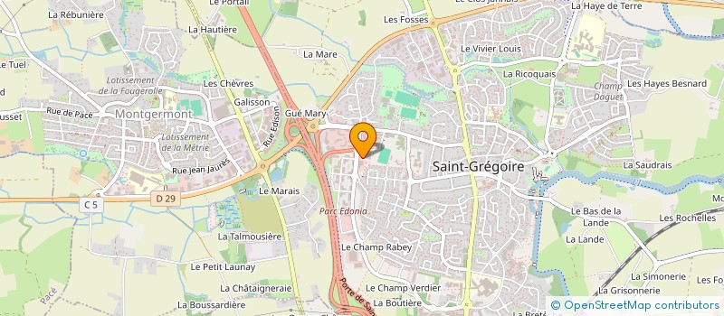 localisation de l'entreprise CONSEIL INTER REGIONAL DE L'ORDRE DES PEDICURES-PODOLOGUES DE BRETAGNE SAINT-PIERRE ET MIQUELON  SAINT-GREGOIRE