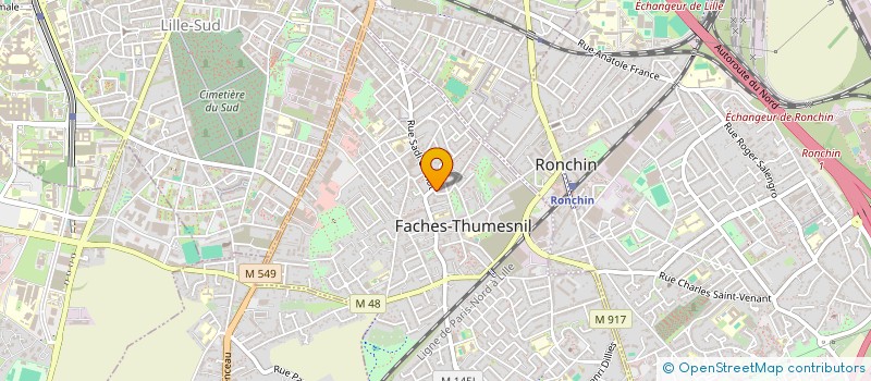 localisation de l'entreprise CONSEIL INTERCOM PREVENTION DELINQUANCE à FACHES-THUMESNIL