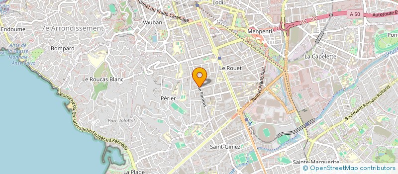 localisation de l'entreprise CONSEIL INTERDEPARTEMENTAL DE L ORDRE DES INFIRMIERS ALPES VAUCLUSE  MARSEILLE