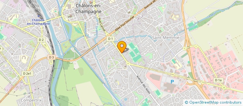 localisation de l'entreprise CONSEIL INTERDEPARTEMENTAL DE L'ORDRE DES INFIRMIERS ARDENNES MARNE  CHALONS-EN-CHAMPAGNE