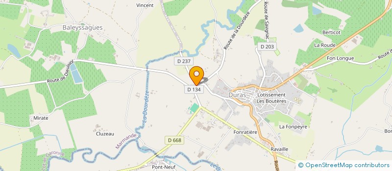 localisation de l'entreprise CONSEIL INTERPROFESSIONNEL DES VINS DE DURAS  DURAS