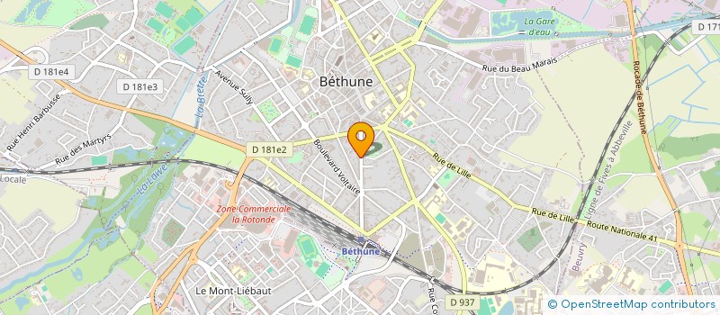 localisation de l'entreprise CONSEIL INVESTISSEMENT à BETHUNE