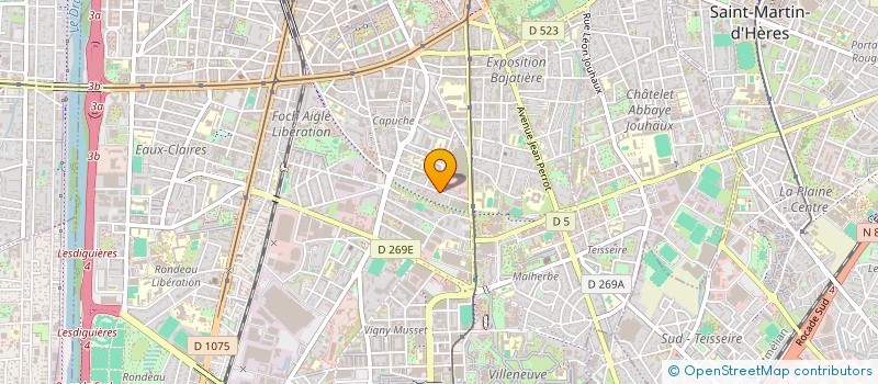 localisation de l'entreprise CONSEIL INVESTISSEMENTS IMMOBILIERS à GRENOBLE