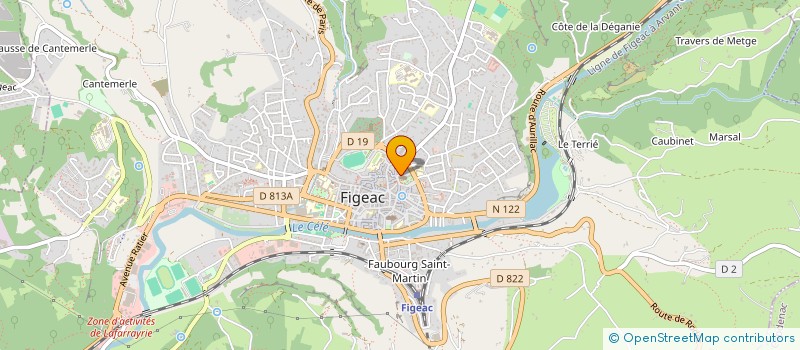 localisation de l'entreprise CONSEIL LOCAL DE LA FEDERATION DES CONSEILS DE PARENTS D'ELEVES DE FIGEAC  FIGEAC
