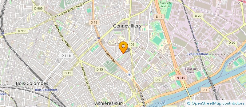 localisation de l'entreprise CONSEIL LOCAL DES AMICALES CNL à GENNEVILLIERS