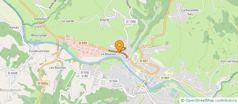 localisation de l'entreprise CONSEIL LOCAL DES PARENTS D'ELEVES  ESPALION