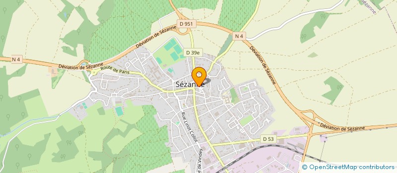 localisation de l'entreprise CONSEIL LOCAL DES PARENTS D'ELEVES F C P E DE LA CITE SCOLAIRE DE SEZANNE  SEZANNE