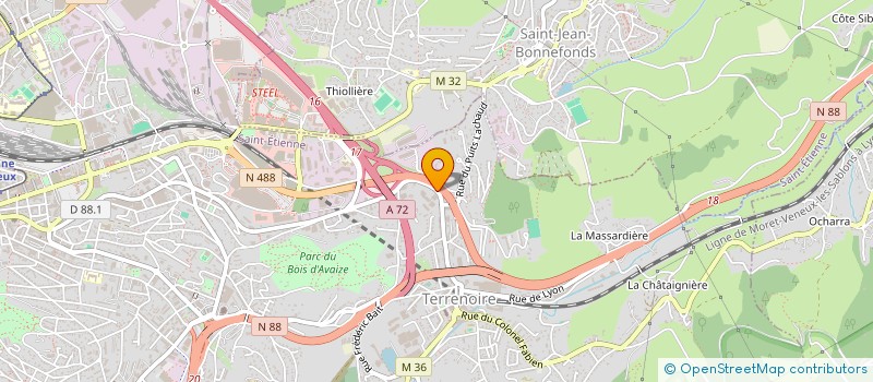 localisation de l'entreprise CONSEIL LOCAL DES PARENTS D'ELEVES F.C.P.E. DU COLLEGE ARISTIDE BRIAND  SAINT-ETIENNE