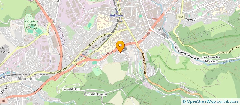 localisation de l'entreprise CONSEIL LOCAL DES PARENTS D ELEVES F.C.P.E. ECOLE DU GUIZAY LES GUIZ'AILES D ECOLES  SAINT-ETIENNE