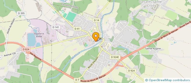 localisation de l'entreprise CONSEIL LOCAL FCPE DU COLLEGE JEAN ROSTAND DE TARTAS  TARTAS