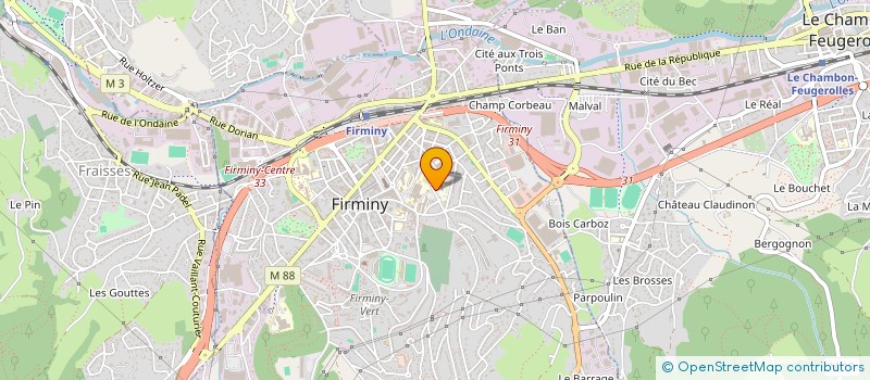 localisation de l'entreprise CONSEIL LOCAL FCPE DU LYCEE GENERAL JACOB HOLTZER  FIRMINY