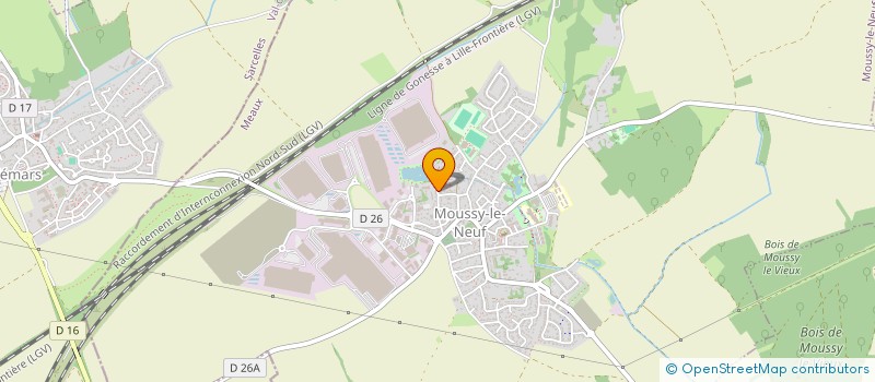 localisation de l'entreprise CONSEIL LOCAL FCPE MOUSSY LE NEUF  MOUSSY-LE-NEUF