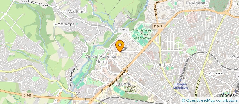 localisation de l'entreprise CONSEIL LOCAL PARENTS ELEVES à LIMOGES