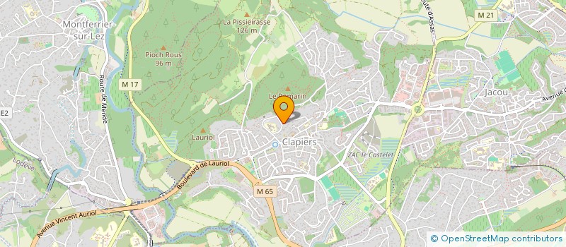 localisation de l'entreprise CONSEIL LOCAL PARENTS ELEVES DE CLAPIERS  CLAPIERS