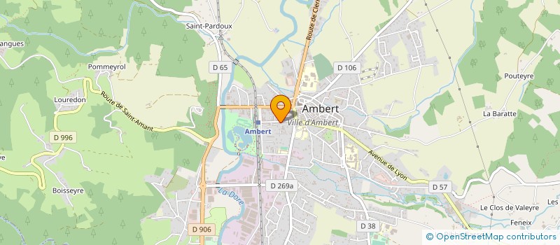 localisation de l'entreprise CONSEIL LOCAL PARENTS ELEVES ENS PUBLIC  AMBERT