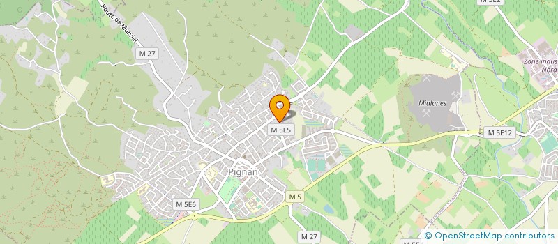 localisation de l'entreprise CONSEIL LOGISTIQUE ETUDE FORMATION  MURVIEL-LES-MONTPELLIER