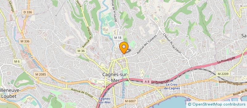 localisation de l'entreprise CONSEIL M&T à CAGNES-SUR-MER