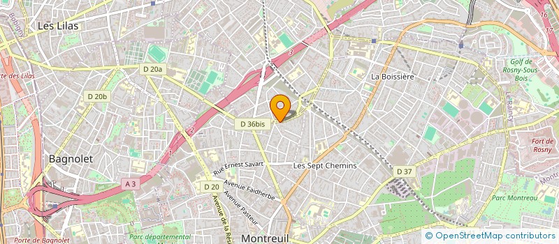 localisation de l'entreprise CONSEIL MANAGEMENT DE PROJETS INDUSTRIELS ET TERTIAIRES à MONTREUIL