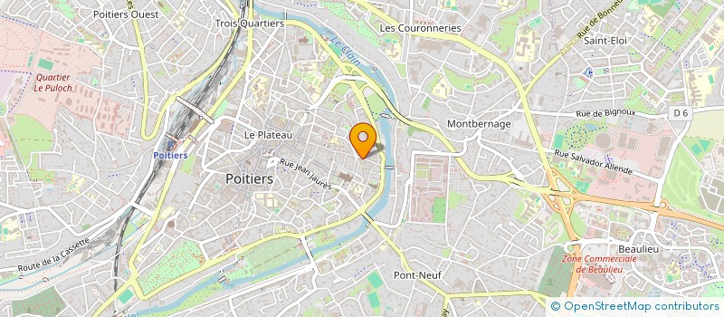 localisation de l'entreprise CONSEIL MICRO-INFORMATIQUE POITOU à POITIERS