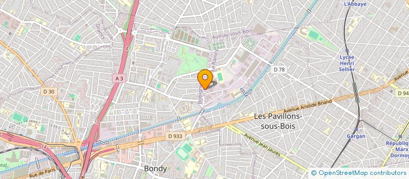 localisation de l'entreprise CONSEIL NATIONAL PROFESSIONNEL DE MEDECINE INTERNE  BONDY