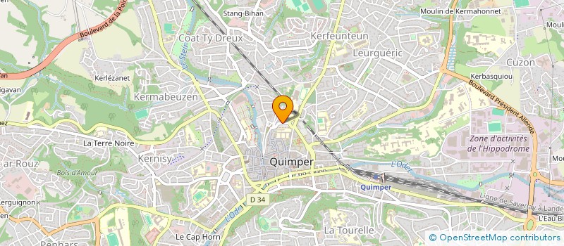 localisation de l'entreprise CONSEIL ORDRE CHIRURG DENTISTE à QUIMPER
