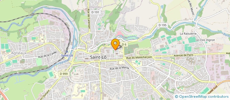 localisation de l'entreprise CONSEIL ORDRE DEPARTEMENTAL DES MASSEURS KINESITHERAPEUTES DE LA MANCHE  SAINT-LO