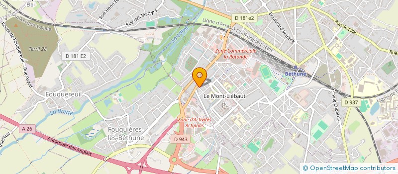 localisation de l'entreprise CONSEIL ORDRE DES MEDECINS à BETHUNE