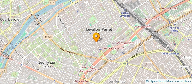 localisation de l'entreprise CONSEIL ORIENTATION RECRUTEMENT FORMATIO à LEVALLOIS-PERRET
