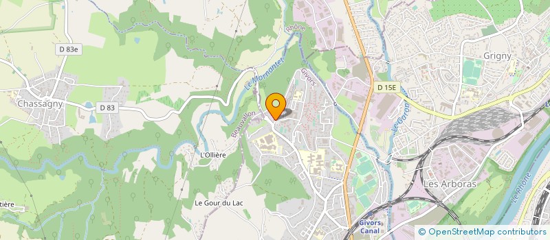 localisation de l'entreprise CONSEIL PARENT D ELEVES LYCEE ARAGON  GIVORS