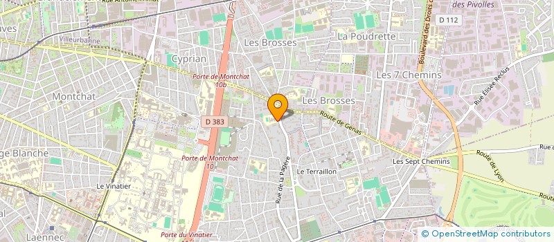 localisation de l'entreprise CONSEIL PARENT ELEVE CES JOLIOT-CURIE à BRON