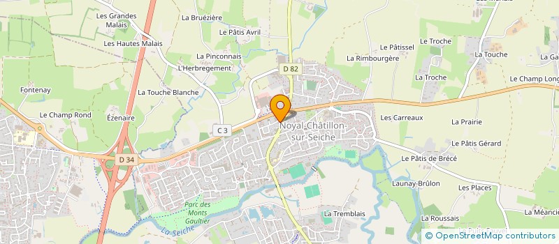 localisation de l'entreprise CONSEIL PARENT ELEVE ECOLE PUBLIQUE à ORGERES