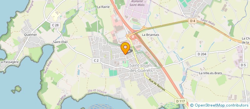 localisation de l'entreprise CONSEIL PARENT ELEVE GROUPE R LOSSOIS  SAINT-JOUAN-DES-GUERETS