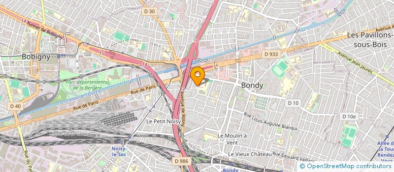 localisation de l'entreprise CONSEIL PARENTS D ELEVES BONDY  BONDY