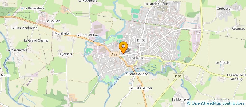 localisation de l'entreprise CONSEIL PARENTS D'ELEVES ECOLE PUBLIQUE  ACIGNE
