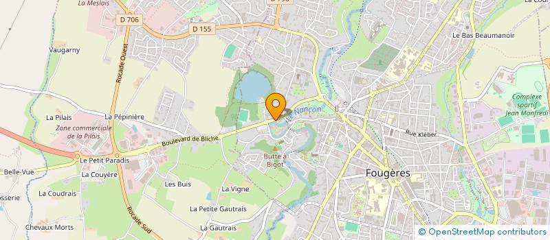 localisation de l'entreprise CONSEIL PARENTS ELEVES  FOUGERES