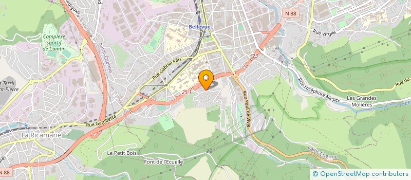 localisation de l'entreprise CONSEIL PARENTS ELEVES ECOLE DU GUIZAY  SAINT-ETIENNE