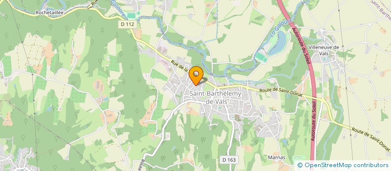 localisation de l'entreprise CONSEIL PEINTURE  SAINT-BARTHELEMY-DE-VALS